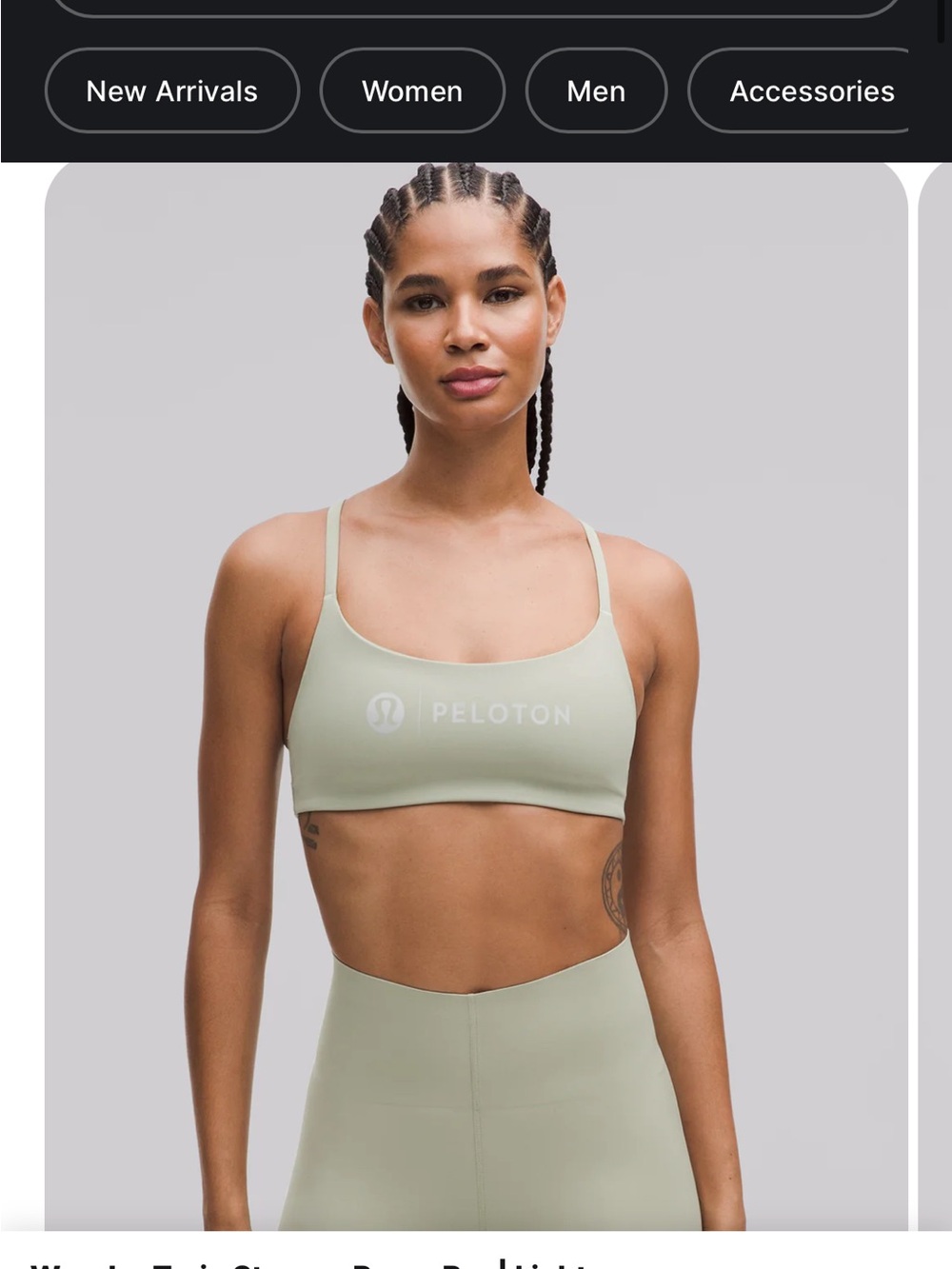 NWT SET in bag Lululemon Peloton Wunder Train Racer Bra and Wunder Under